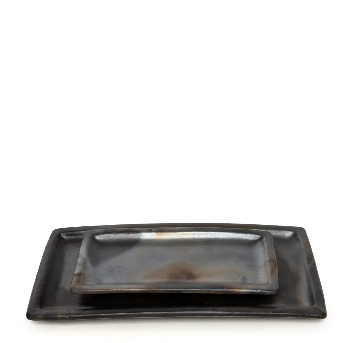 Assiette à sushi en racine de teck naturel — présentation japonaise Zistyhome