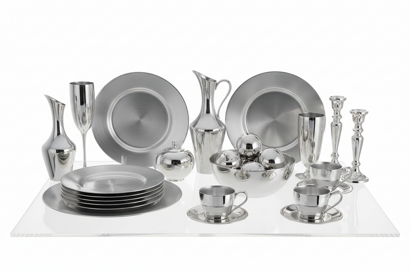 Collection Argent — art de la table en finition argentée noble Zistyhome