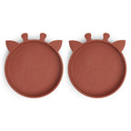 Akila assiette en silicone 2-pack Girafe
