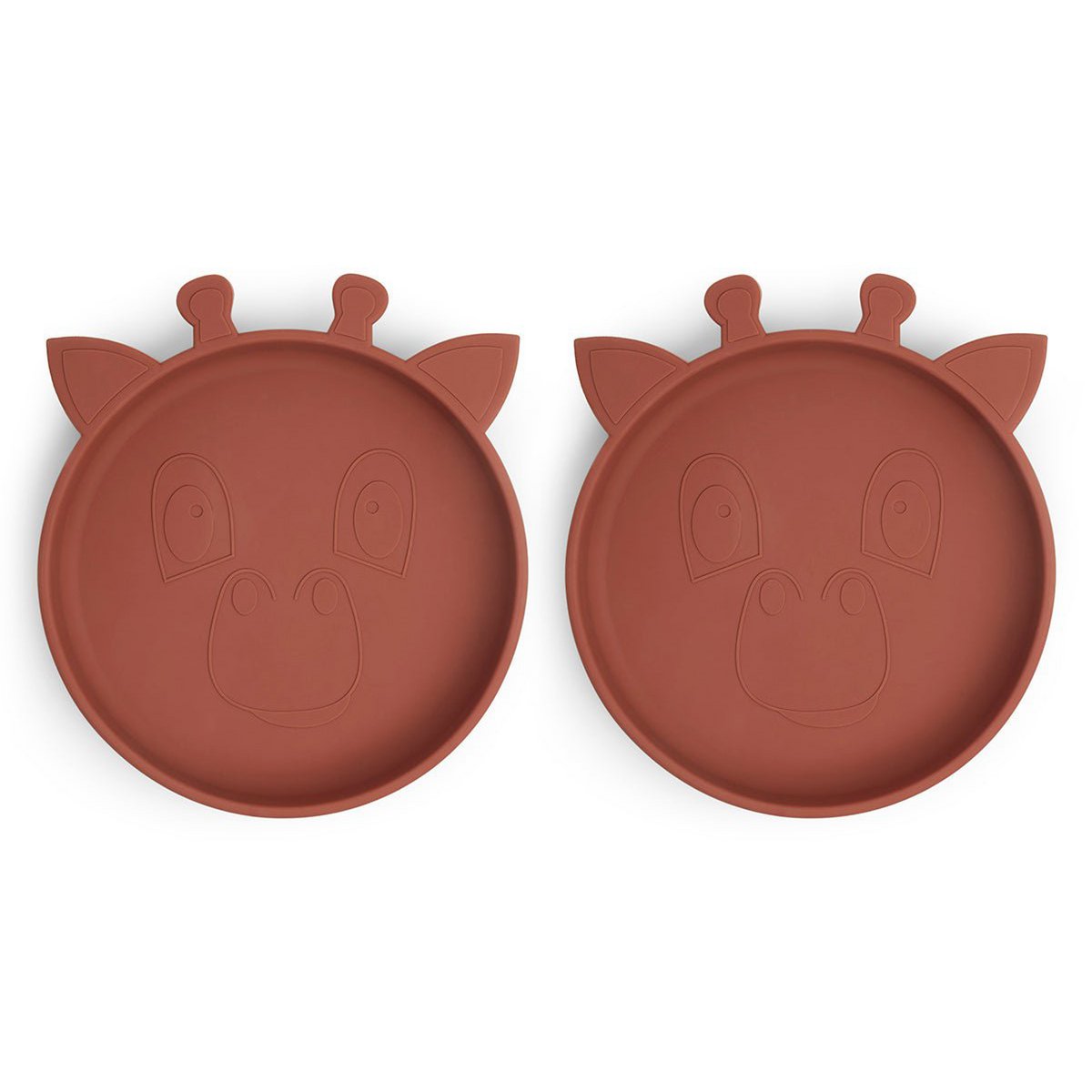 Akila assiette en silicone 2-pack Girafe