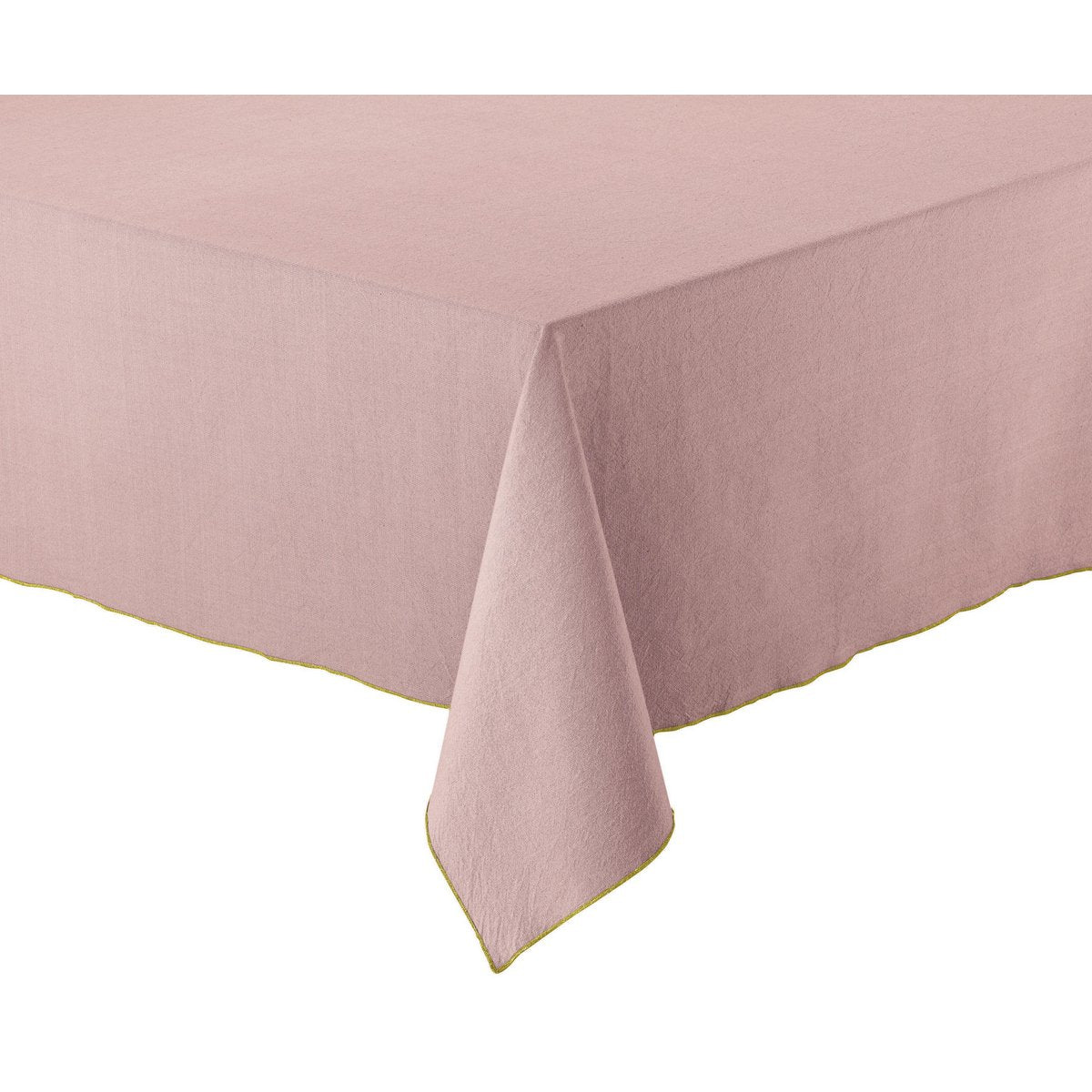 Nappe recyclée Grace Parme 140 x 140