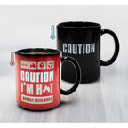 Mad Monkey - Tasse "Caution I am Hot" - avec changement de couleur