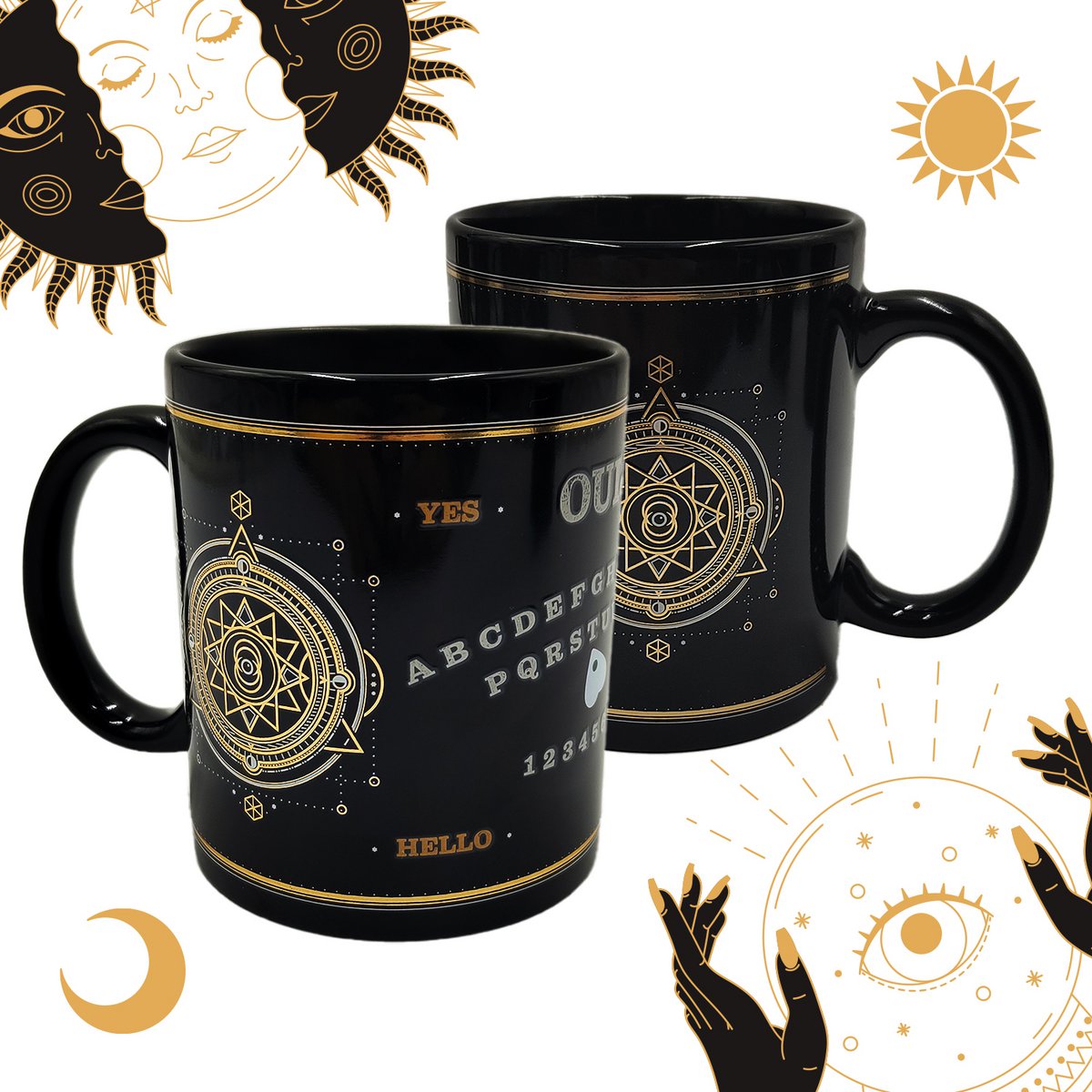 Mad Monkey - Tasse "Ouija" - avec changement de couleur