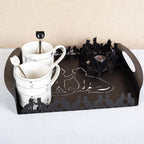 Plateau chat noir 40x30x5cm