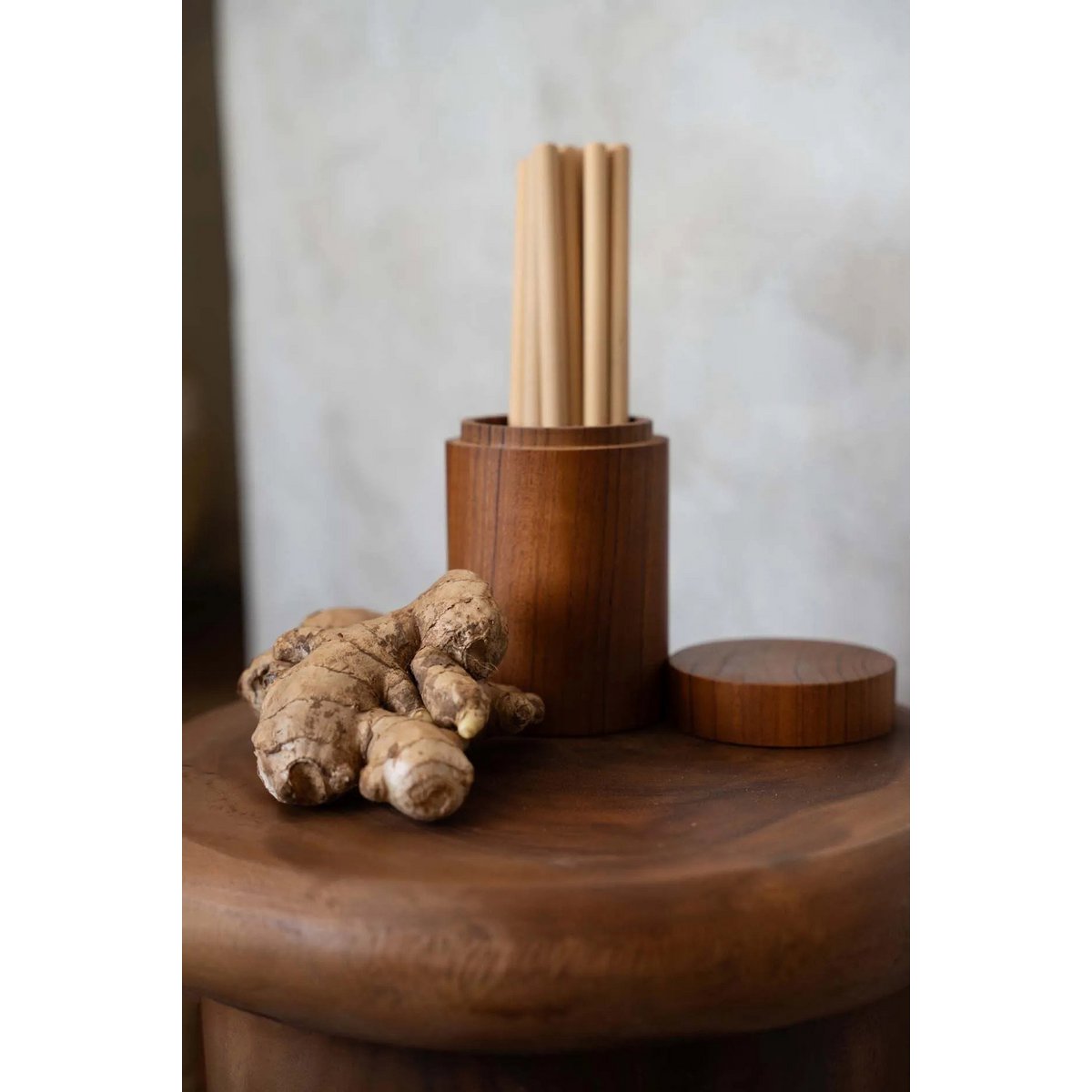Art de la Table Les Pailles en Bambou - Lot de 10 Avec Brosse de Nettoyage Zistyhome art de la table