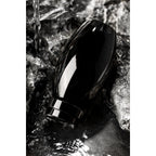 Vase moderne, design innovant, verre haut de gamme noir. RUD30