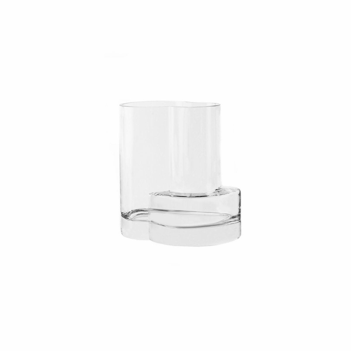 Art de la Table Vase moderne de style constructiviste, design haut de gamme, verre clair FUSIO 25 Zistyhome art de la table