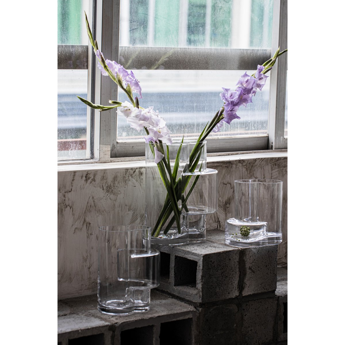 Art de la Table Vase en verre au design innovant avec une touche constructiviste, verre transparent FUSION 20 Zistyhome art de la table