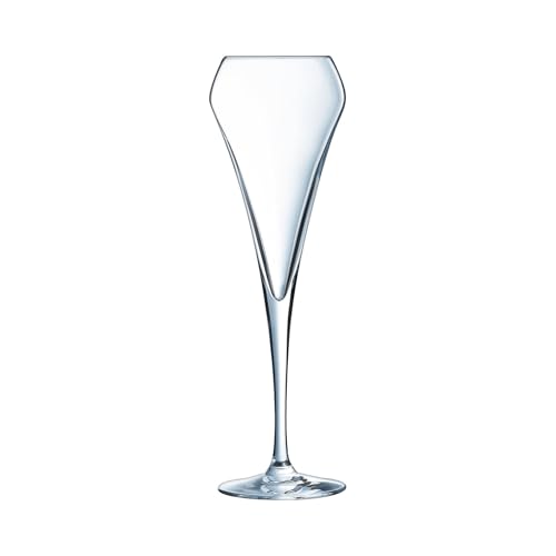 Chef & Sommelier Cristal 6 Flûtes à champagne 20 cl - Collection Open Up, White