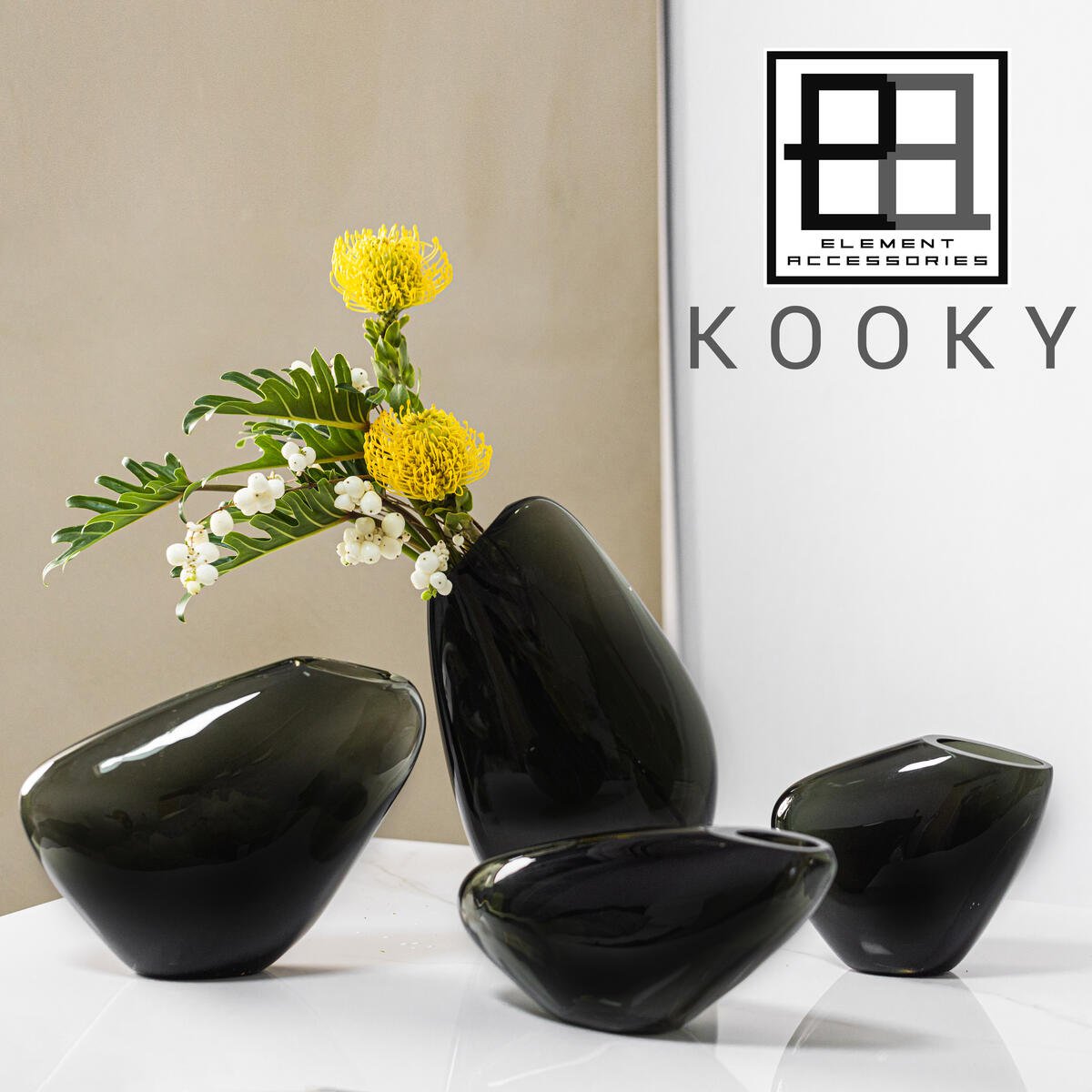Art de la Table Grand vase moderne au design sobre très innovant, KOOKY30GR Zistyhome art de la table