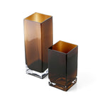 Le Vase Cuboïde Ambre - Ambre - L