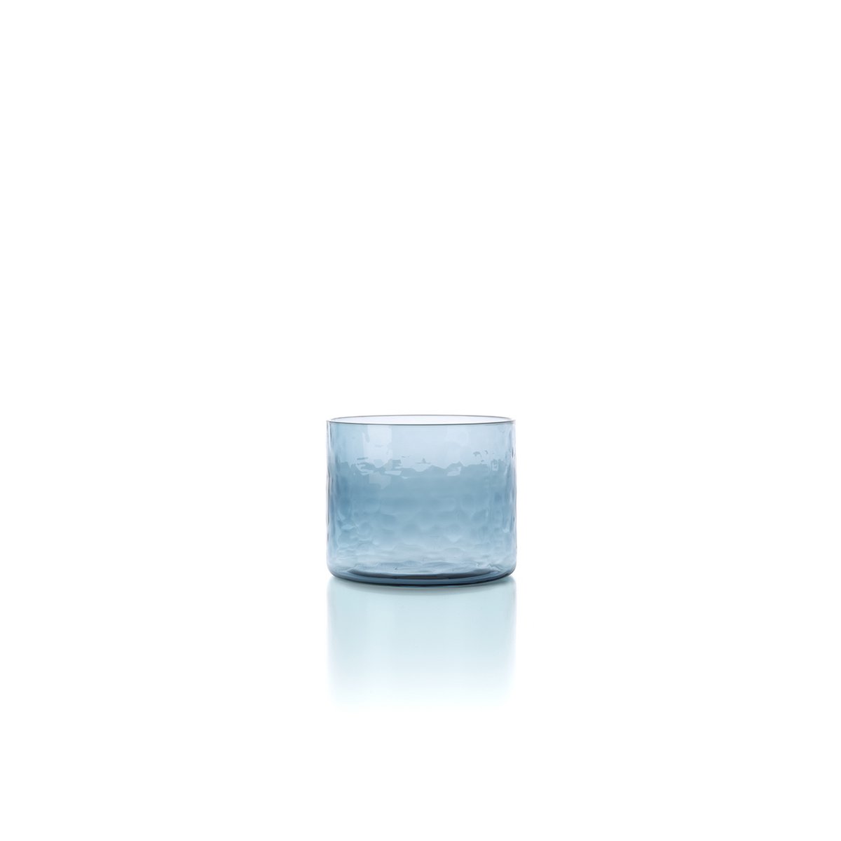 Le Gobelet Bas Martelé Azure - Bleu