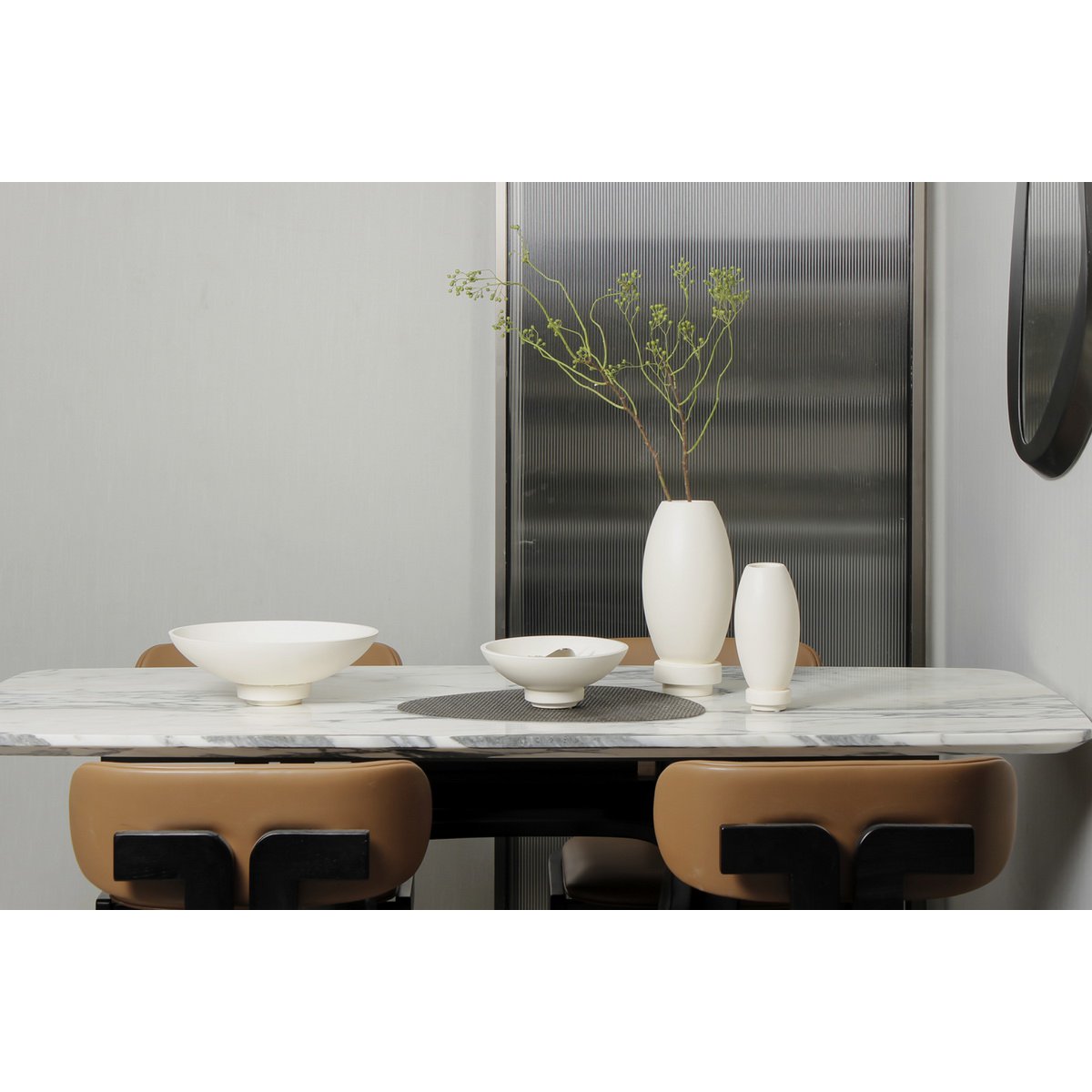 Vase moderne innovant, micro-ciment, Top Design, RUD22WH