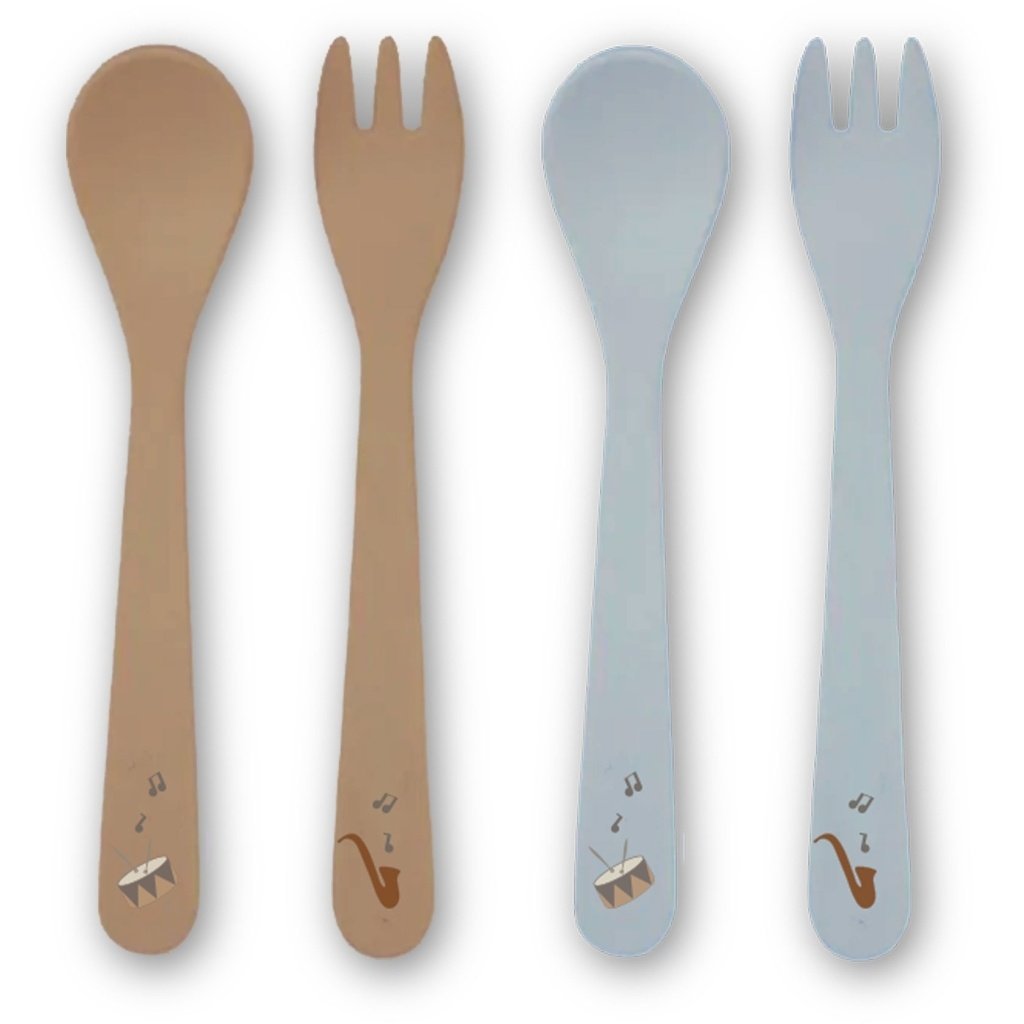Ensemble de couverts Carl en bioplastique (PLA) 4 pcs.