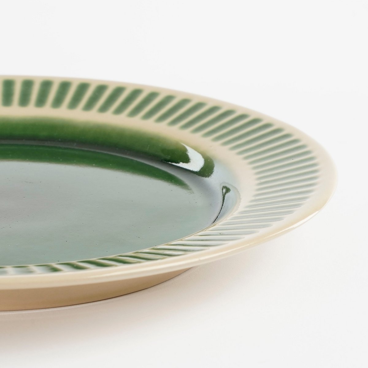 Assiette plate Elice Vert