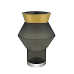 vase en verre élégant avec bord en or 24 carats, CUZCO