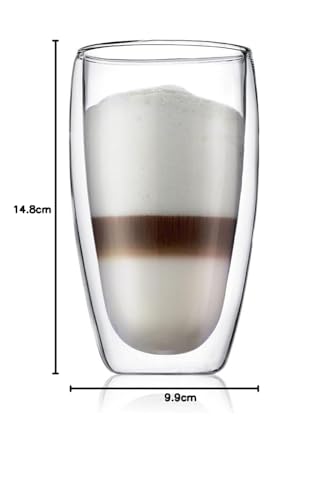 Bodum - 4559-10 - Pavina - Set de 2 Verres Double Paroi - 35 Cl - Transparent - 2 Unité