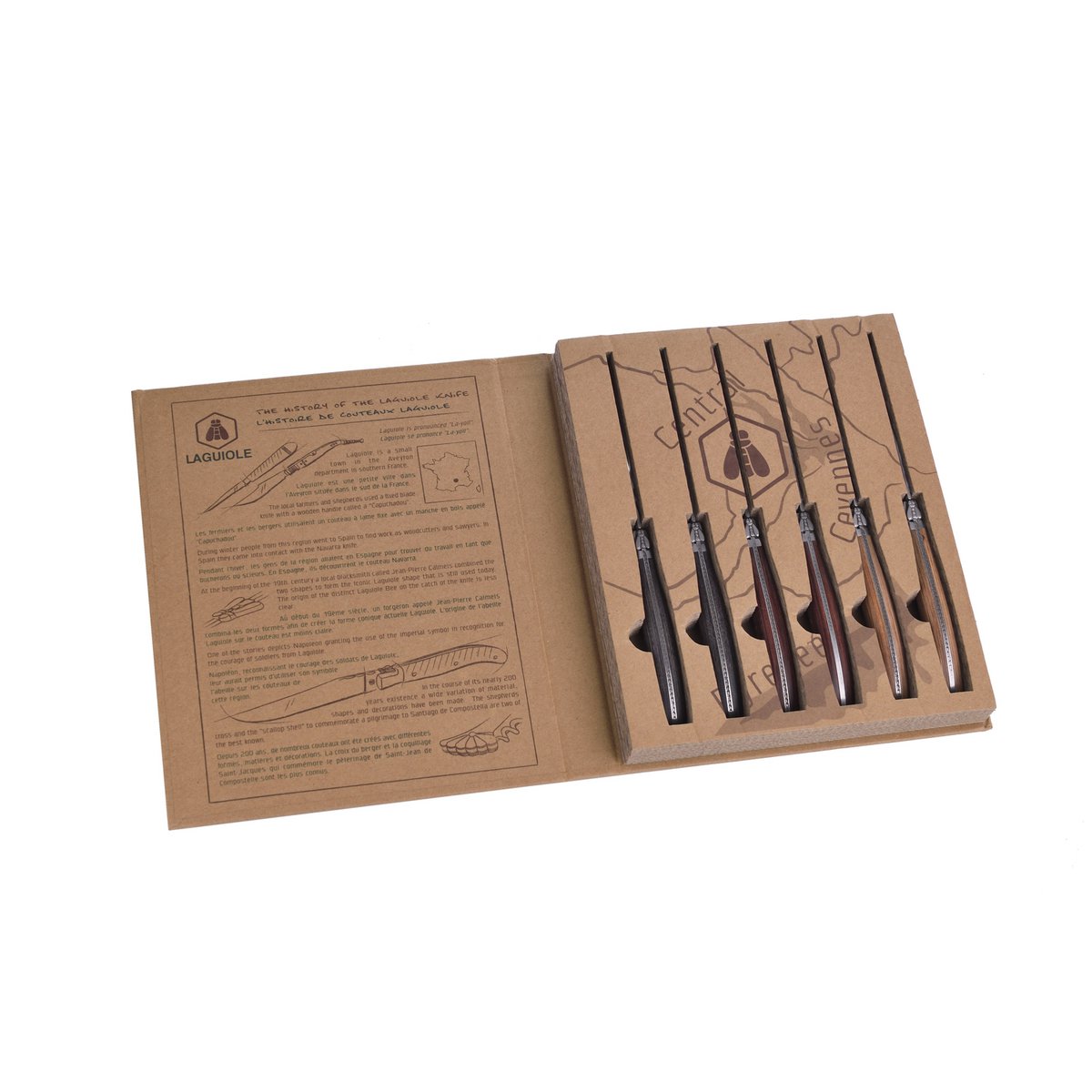 Laguiole - Coffret 6 couteaux steak
