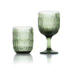Le verre à eau Moss Ripple - Vert