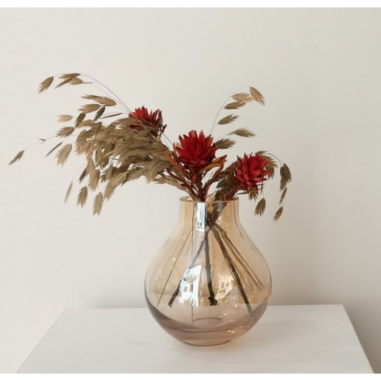 Art de la Table vase en verre en forme de bulbe : ENVIE26GO Zistyhome art de la table