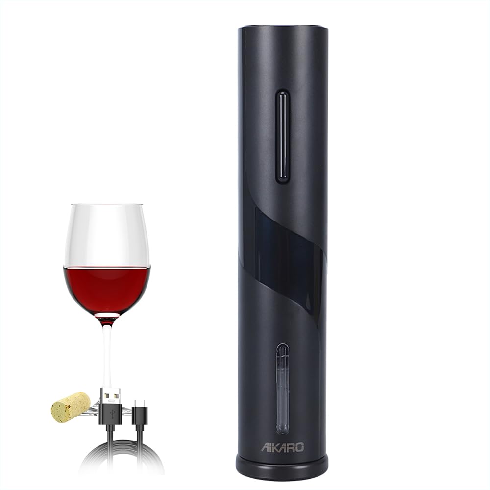 AIKARO - Ouvre Bouteille Electrique Tire Bouchon Screwpull Automatique (Kit de tire-bouchon rechargeable)