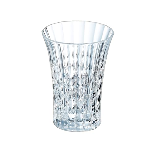 Cristal d'Arques Paris - Collection Lady Diamond - 6 Verres à pied 27 cl - Brillance, Transparence et Haute Résistance - Fabriqués en France - Emballage renforcé, adapté à la vente en ligne