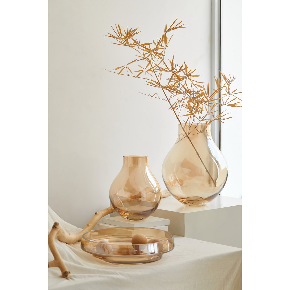 Art de la Table vase en verre en forme de bulbe : ENVIE26GO Zistyhome art de la table