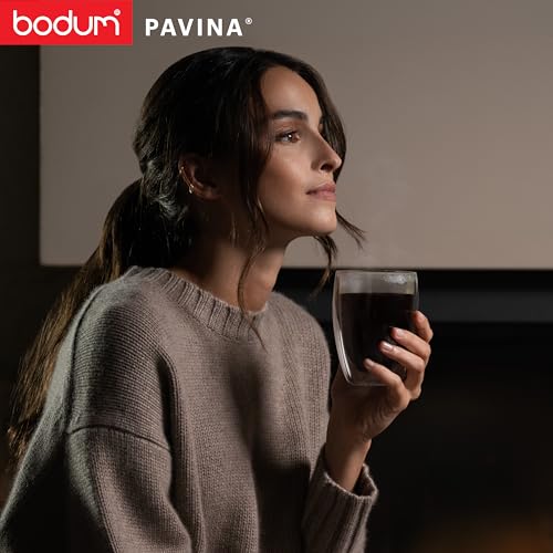 Bodum - 4559-10 - Pavina - Set de 2 Verres Double Paroi - 35 Cl - Transparent - 2 Unité
