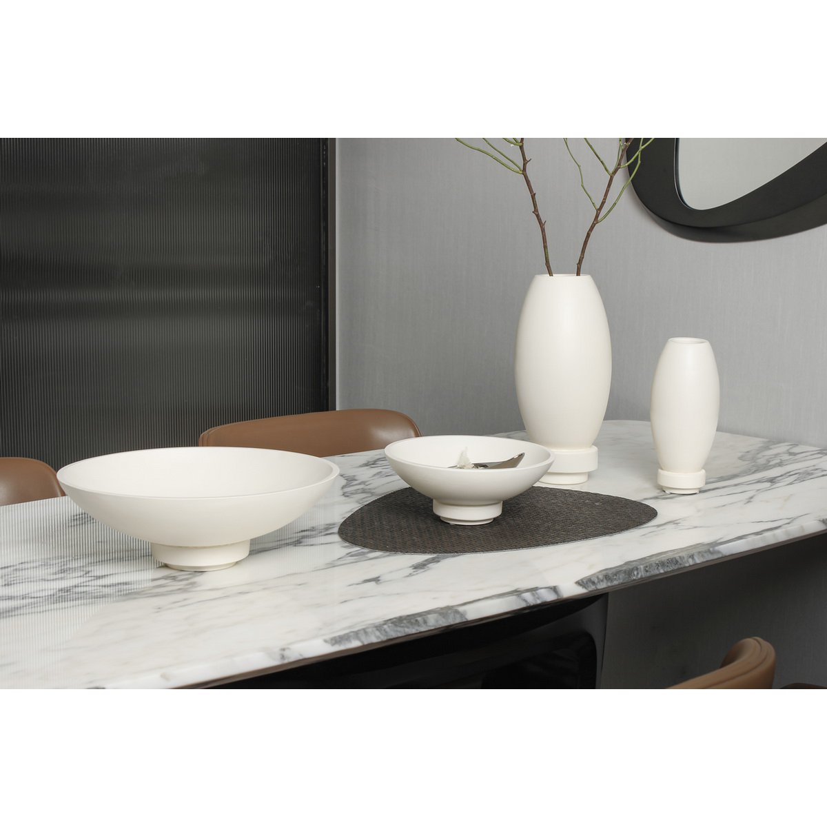 Art de la Table Vase en nano-ciment moderne, design innovant. RUD30WH Zistyhome art de la table