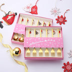 Cuillères dorées Noël - lot de 6