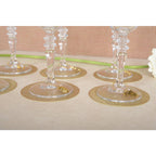 Marques verre charme dorés - lot de 6