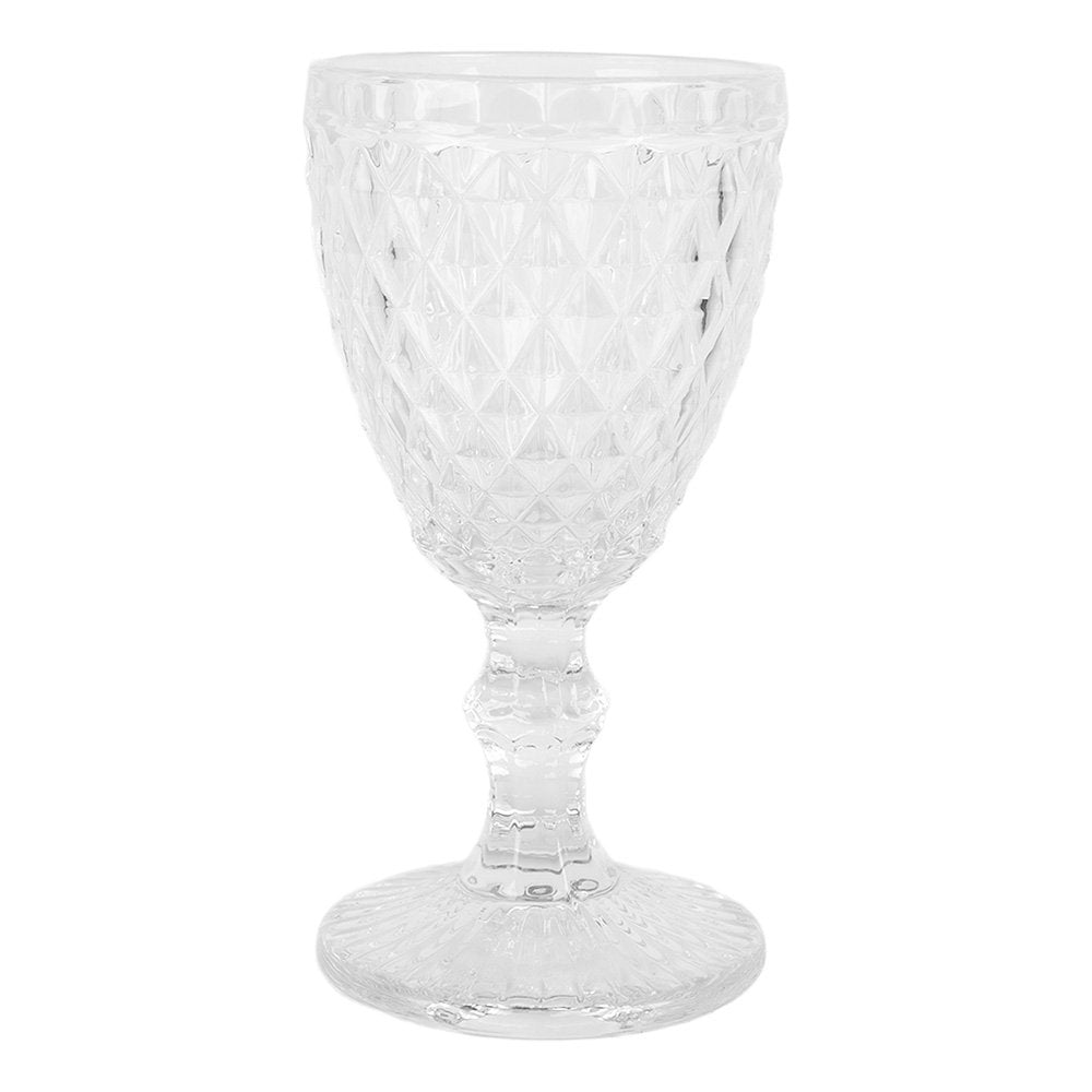 Verre à vin Ø 8x16 cm Verre Transparent