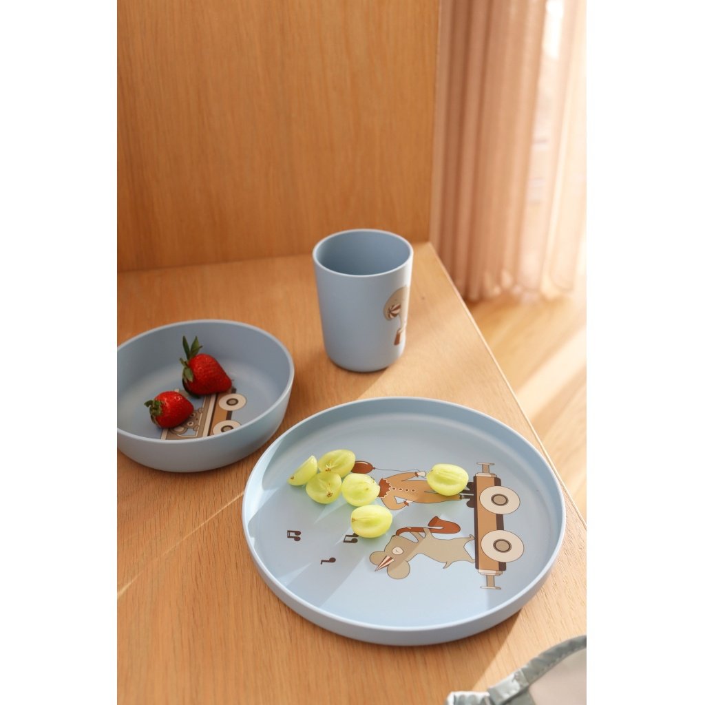 Assiette creuse en bioplastique (PLA) Villum 2 pcs.