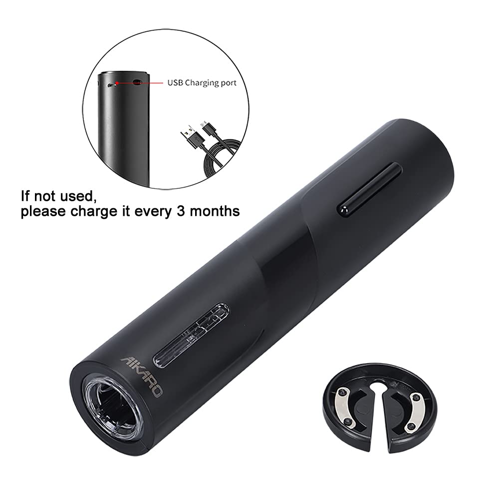 AIKARO - Ouvre Bouteille Electrique Tire Bouchon Screwpull Automatique (Kit de tire-bouchon rechargeable)
