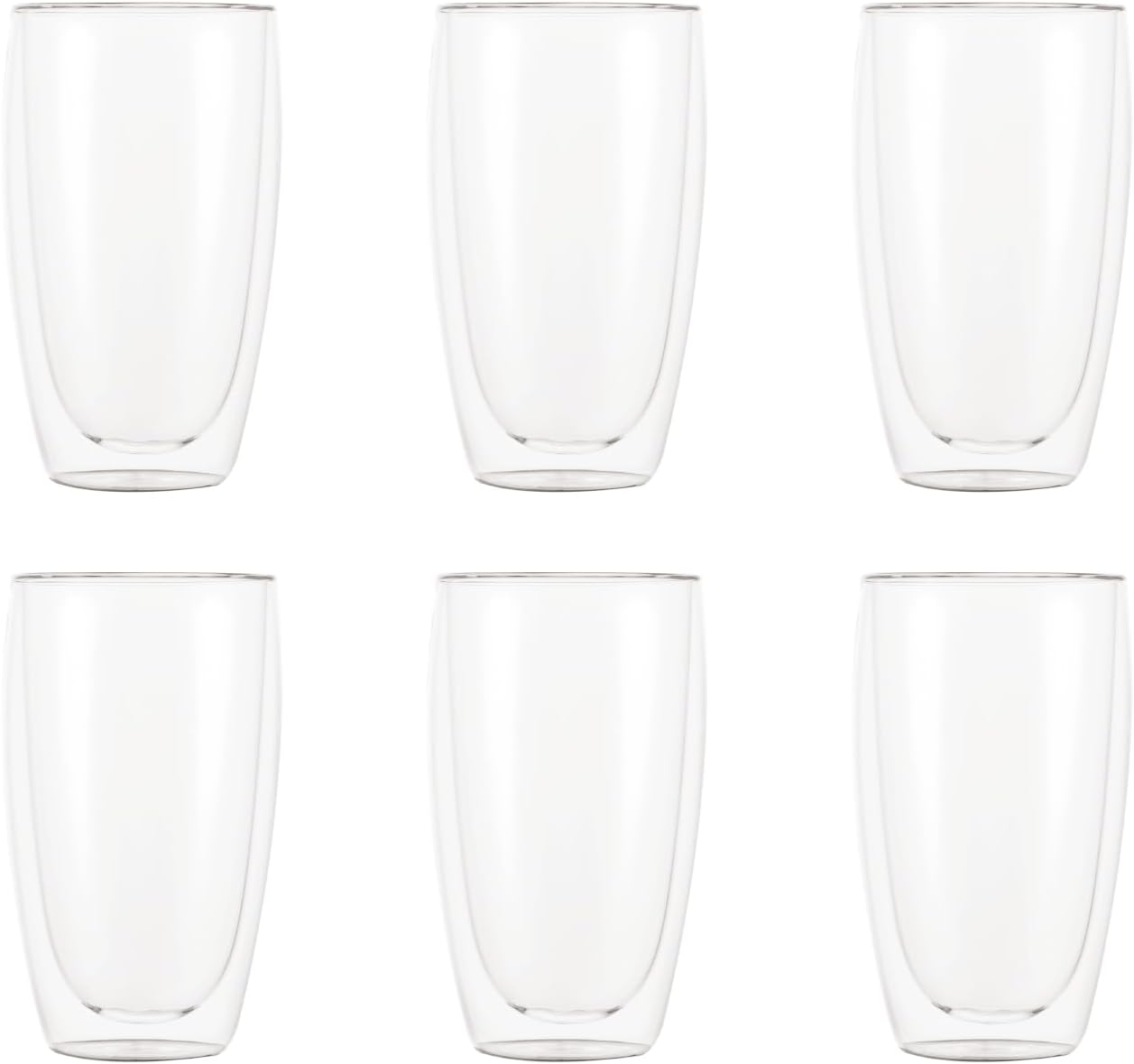 Bodum - 4557-10-12 - Pavina - Coffret de 6 Verres Double Paroi - 0.08 l, Transparent, 6 Unité