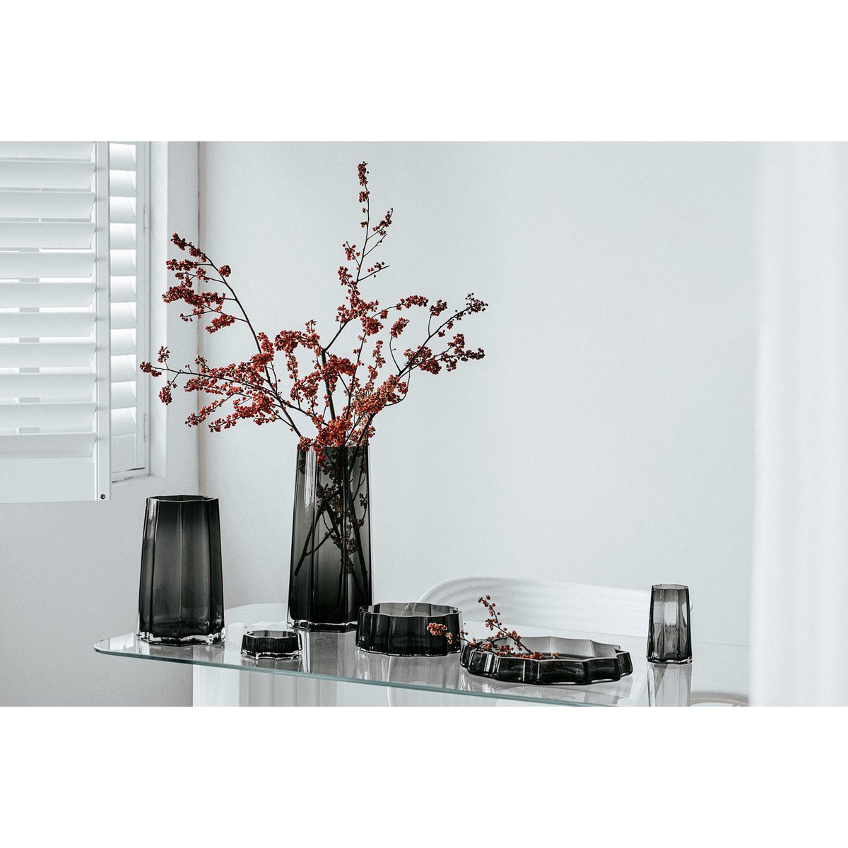 Vase de luxe moderne-classique, design élégant, LENOX 30 Gris