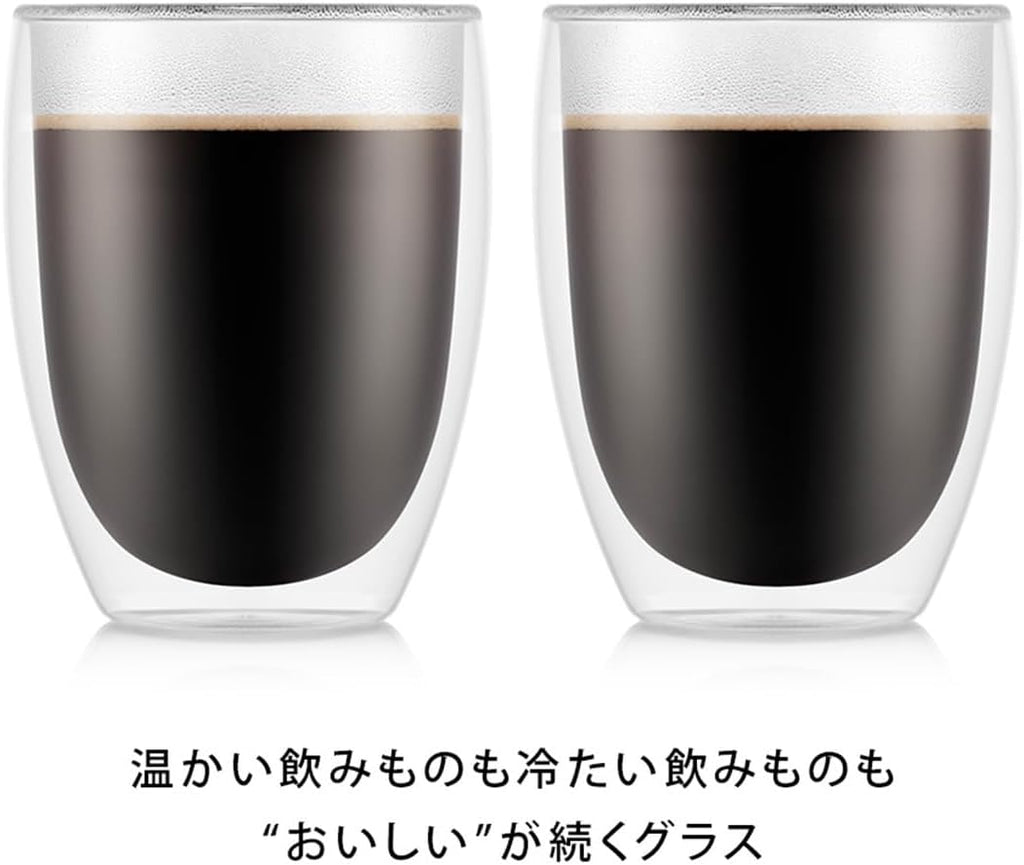Bodum - 4557-10-12 - Pavina - Coffret de 6 Verres Double Paroi - 0.08 l, Transparent, 6 Unité