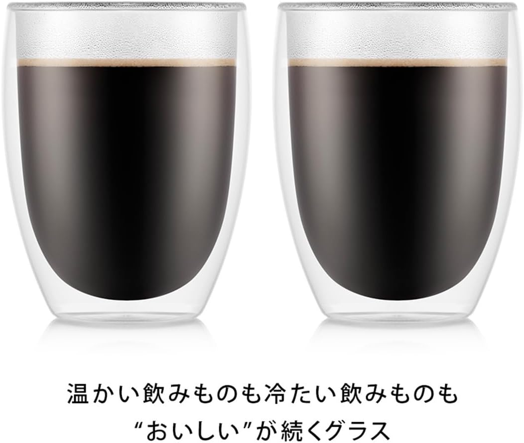 Bodum - 4557-10-12 - Pavina - Coffret de 6 Verres Double Paroi - 0.08 l, Transparent, 6 Unité