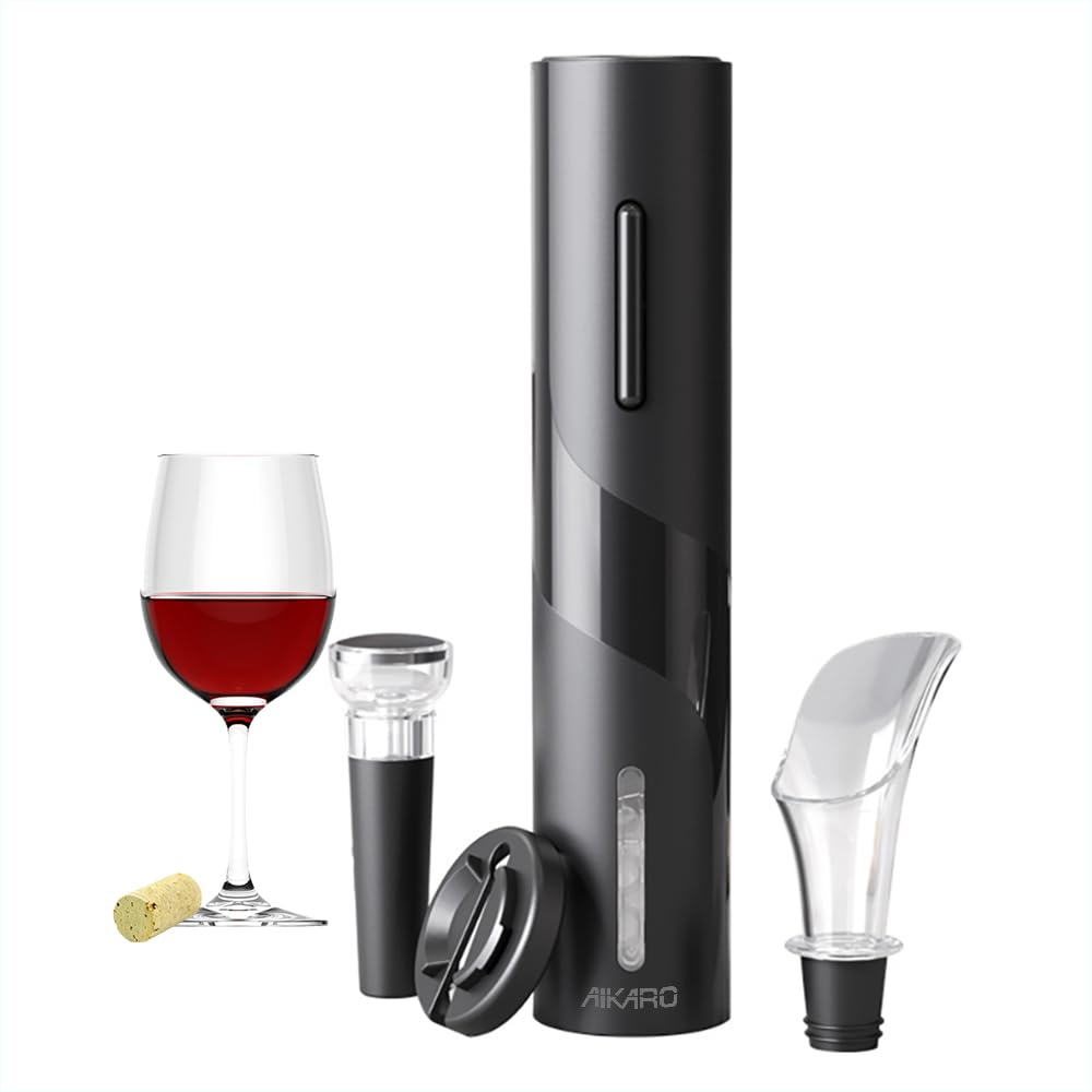AIKARO - Ouvre Bouteille Electrique Tire Bouchon Screwpull Automatique (Kit de tire-bouchon rechargeable)