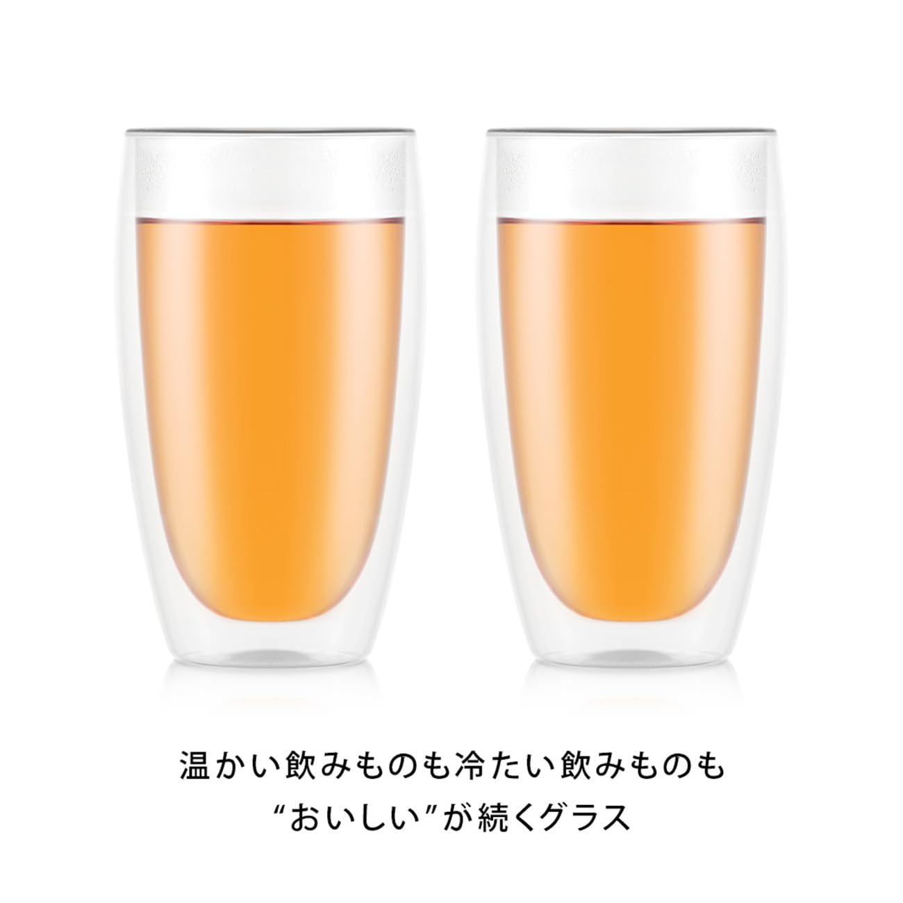 Bodum - 4559-10 - Pavina - Set de 2 Verres Double Paroi - 35 Cl - Transparent - 2 Unité