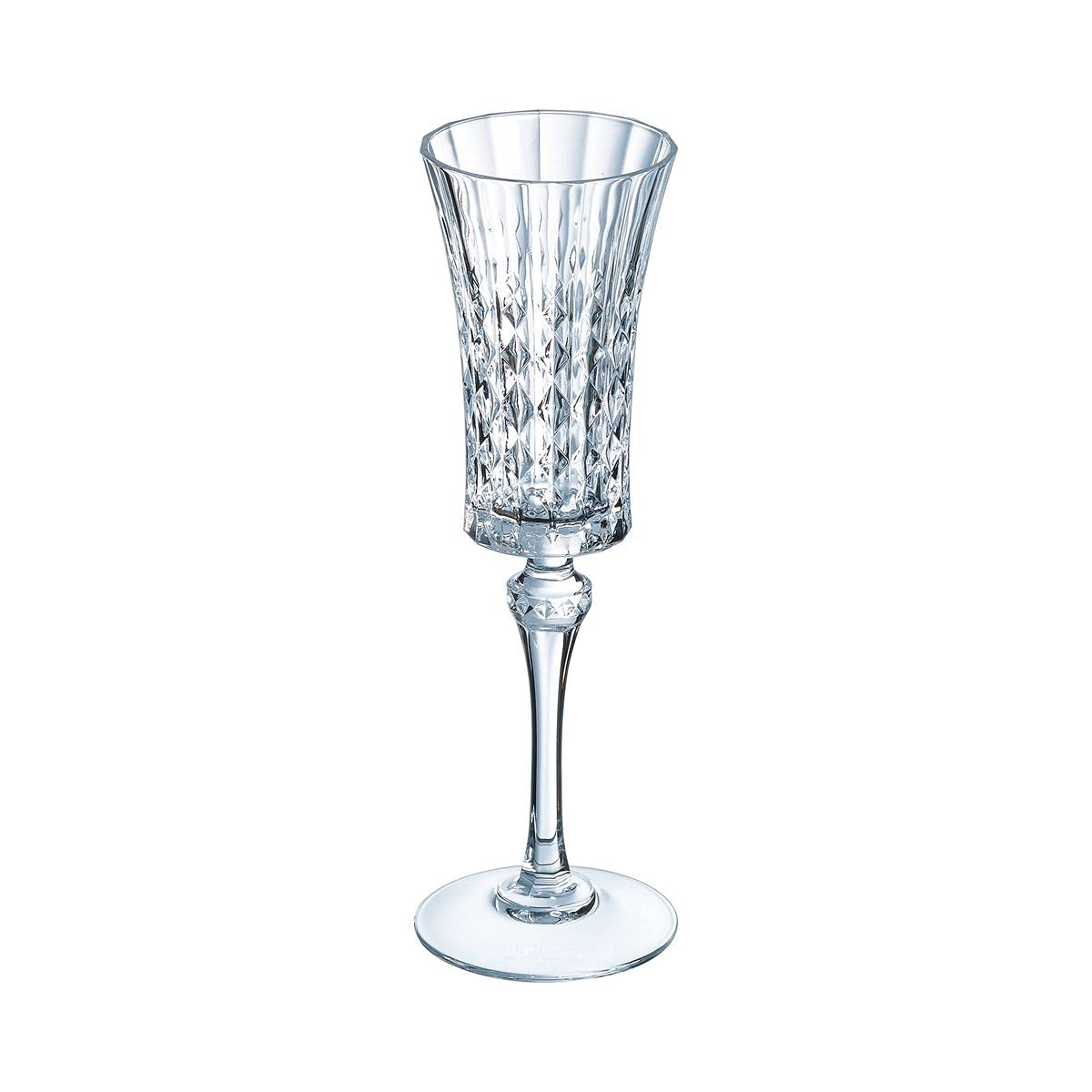 Cristal d'Arques Paris - Collection Lady Diamond - 6 Verres à pied 27 cl - Brillance, Transparence et Haute Résistance - Fabriqués en France - Emballage renforcé, adapté à la vente en ligne