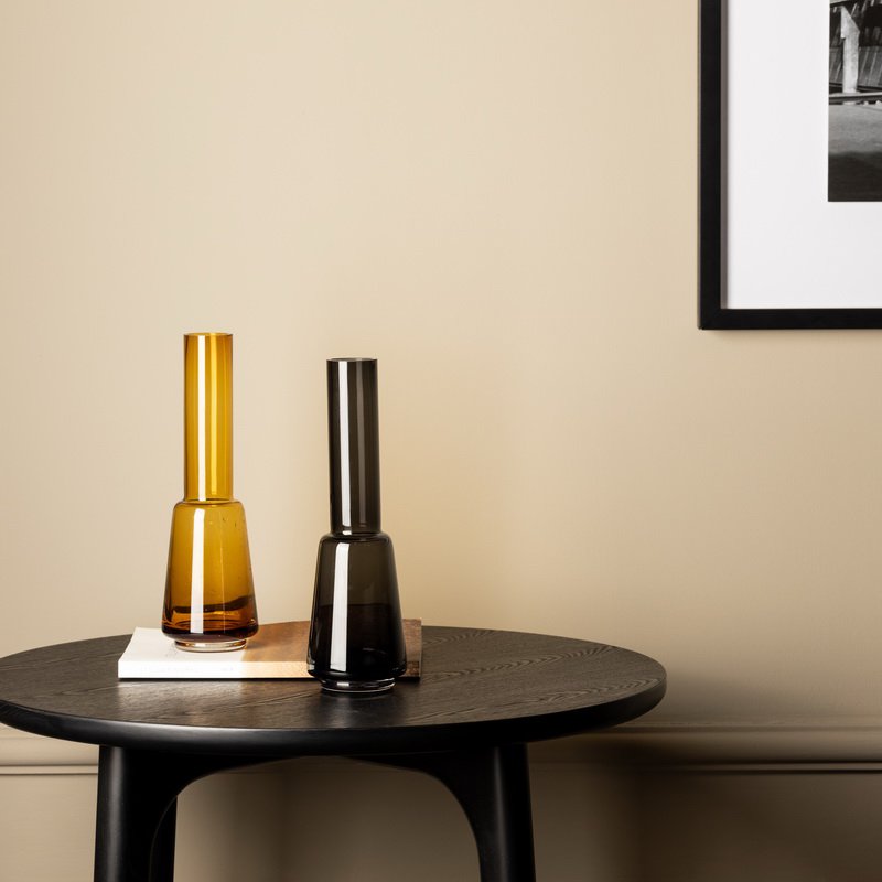 Art de la Table Grand vase design rétro moderne, couleur gris foncé, gris TYLER14 Zistyhome art de la table