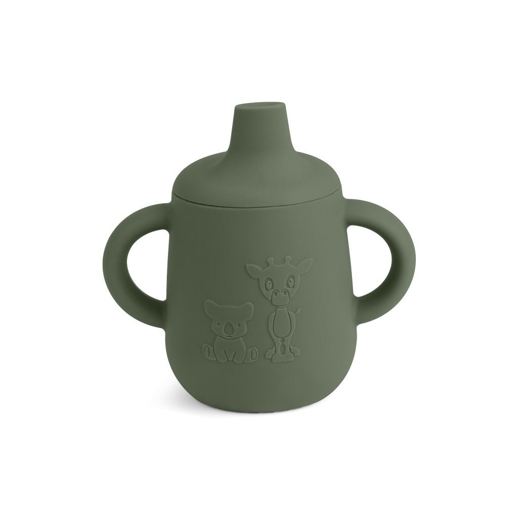 Gobelet en silicone Aiko avec couvercle sippy