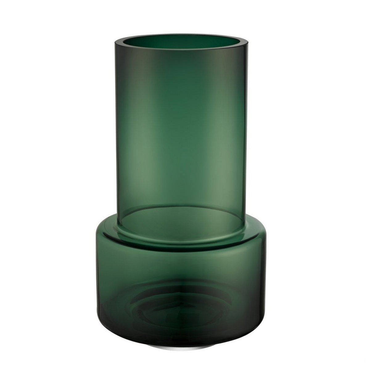 Art de la Table grand vase à fleurs épais de style rétro, verre de qualité vert foncé : TYLER35GE Zistyhome art de la table