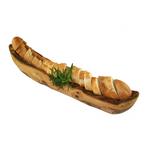 Bol à pain rustique en bois d'olivier 40 - 45 cm