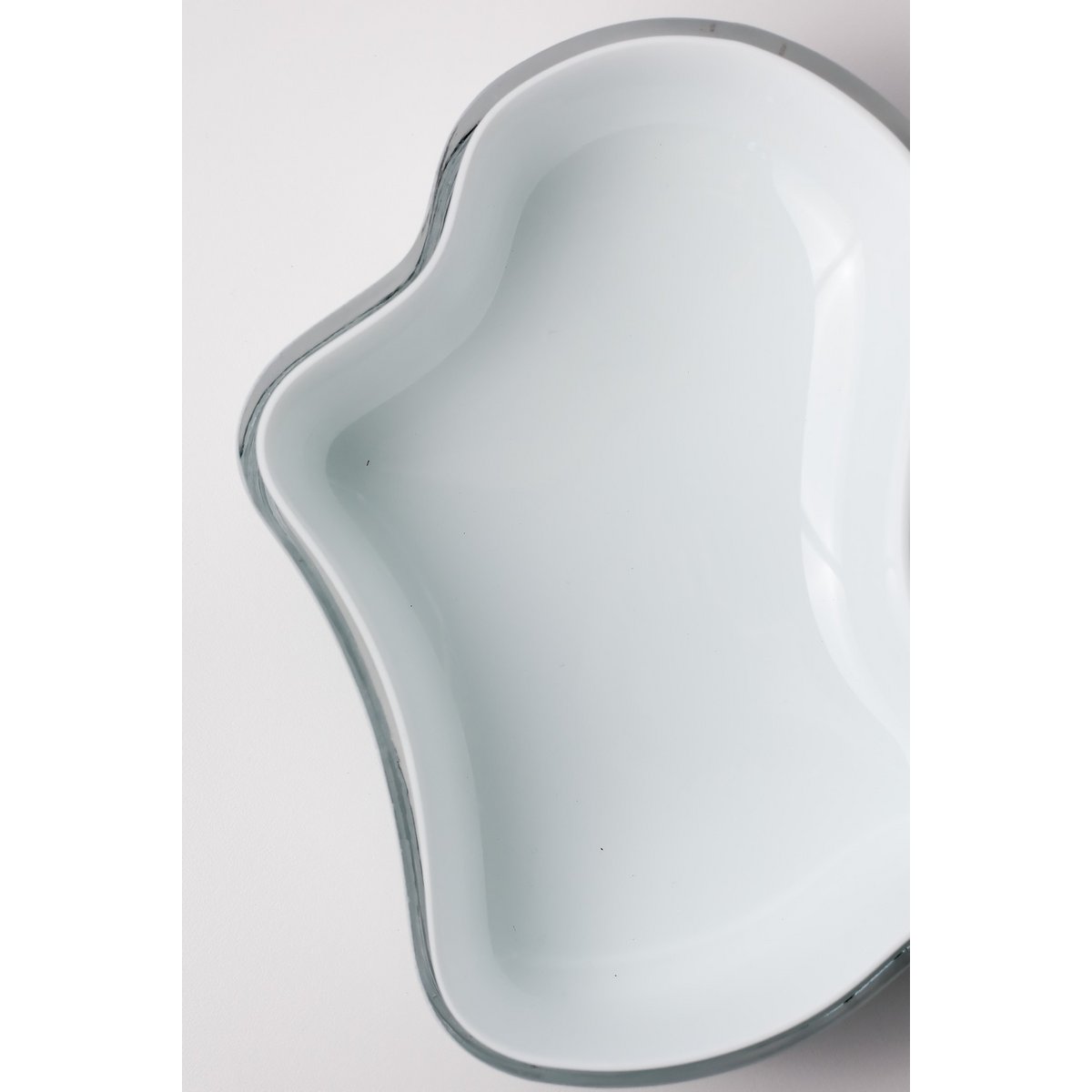 Nouveau grand bol ou assiette au design moderne, inspiré de CORAL et Aalto, COR08WH