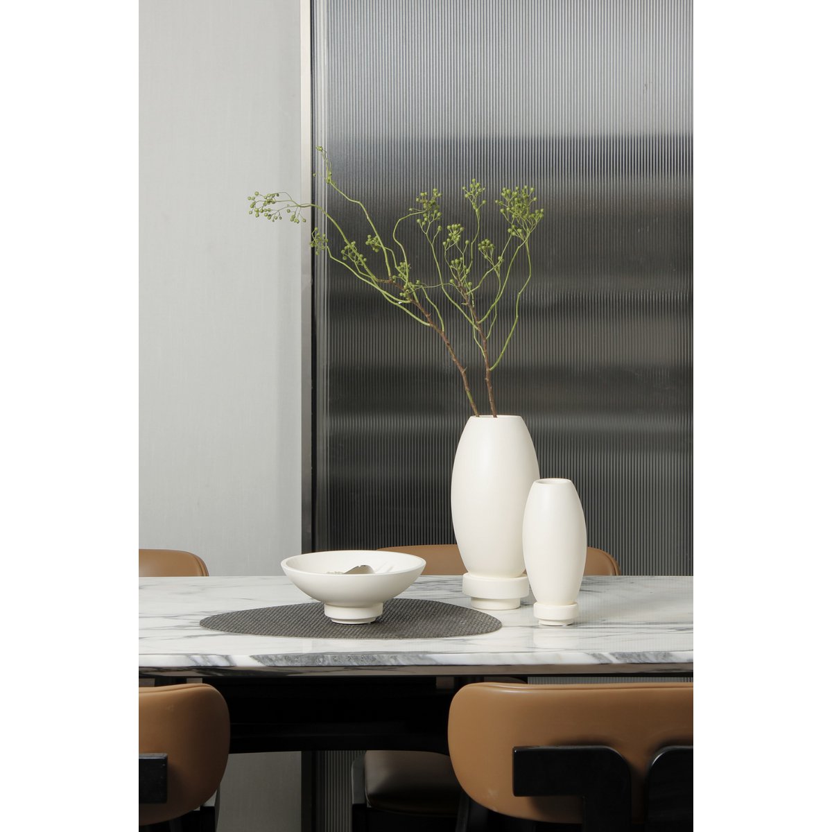 Art de la Table Vase en nano-ciment moderne, design innovant. RUD30WH Zistyhome art de la table