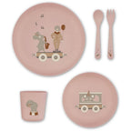 Service de table en bioplastique (PLA) Marius, paquet de 5