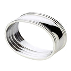 6 Fil de bague de serviette réglée, Noble Silver-plaqué, hébergé, longueur 6 cm EDZARD-SHOP.com