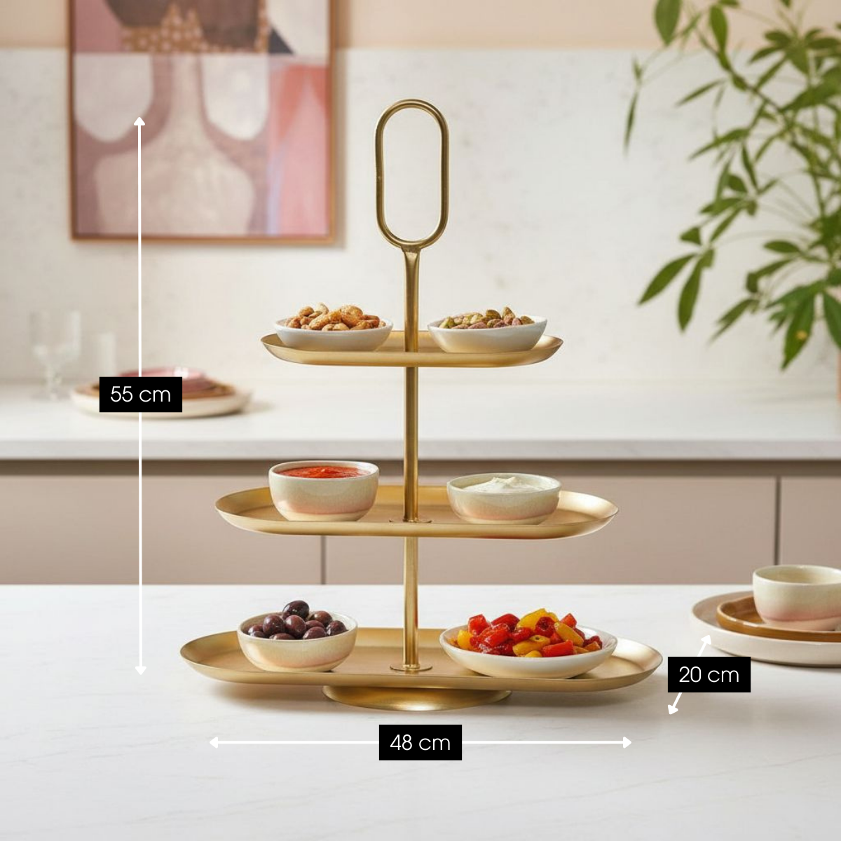 Art de la Table Etagère Rama Goud Zistyhome art de la table